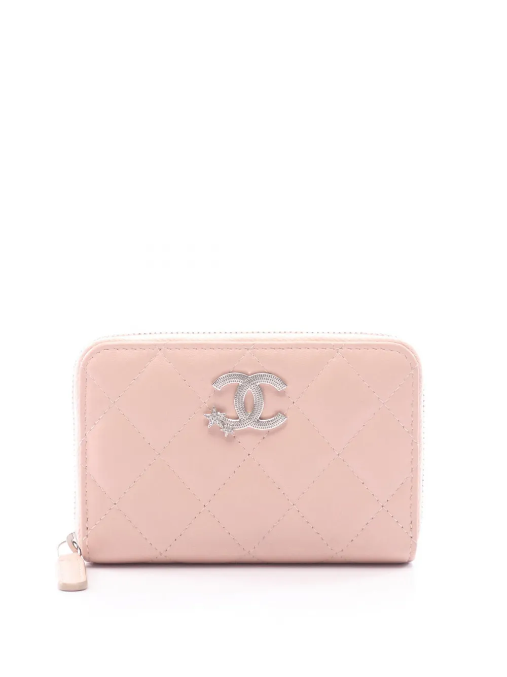 CHANEL Pre-Owned Portafoglio piccolo con zip CC 2021-2026 - Rosa