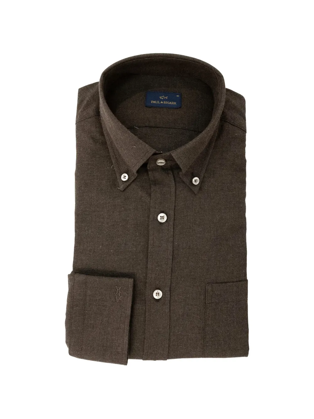 Paul & Shark button-down chest-pocket shirt - Braun
