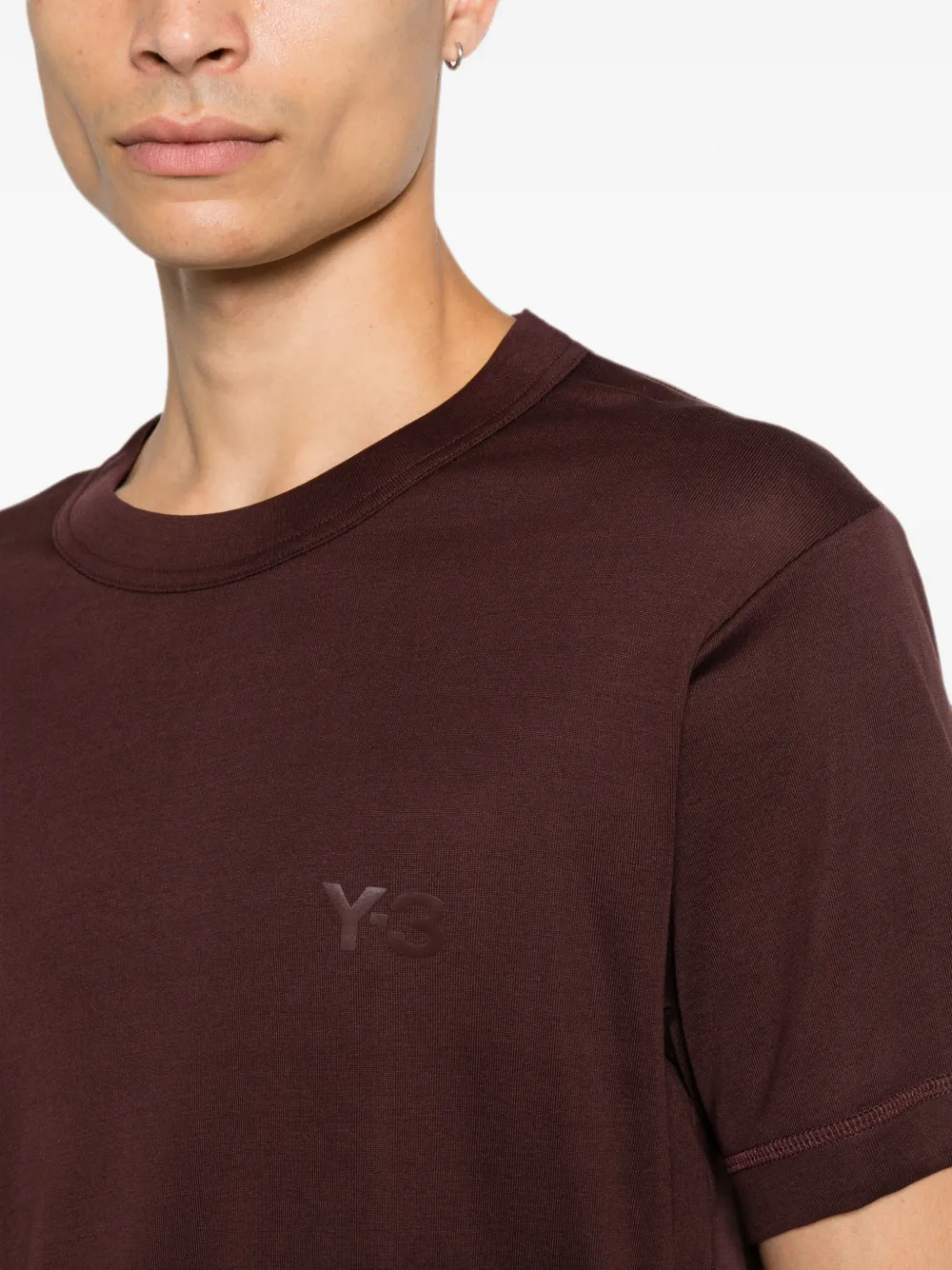 Y-3 T-shirt met logoprint Rood