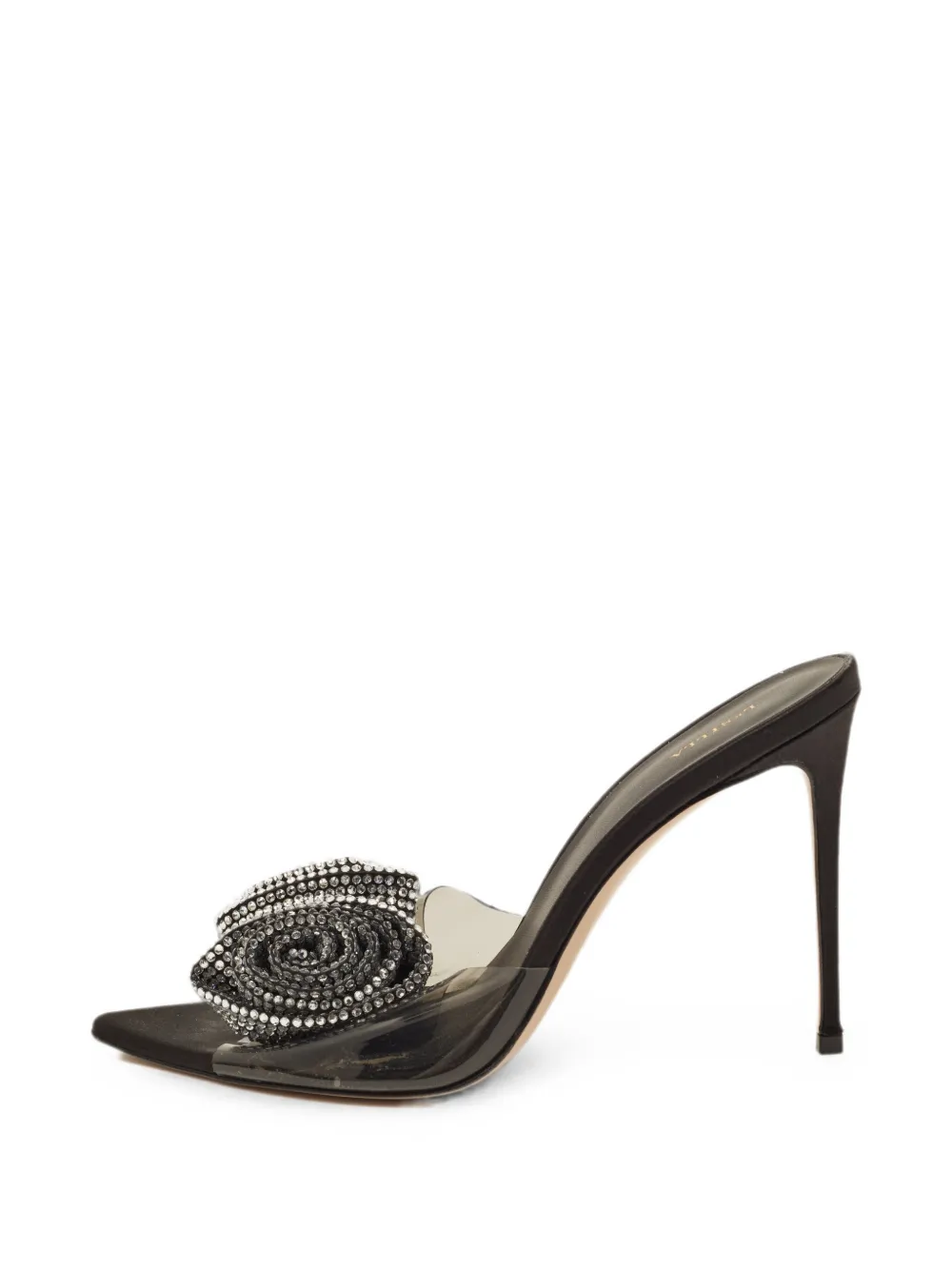 Le Silla crystal-embellished slide sandals - Nero