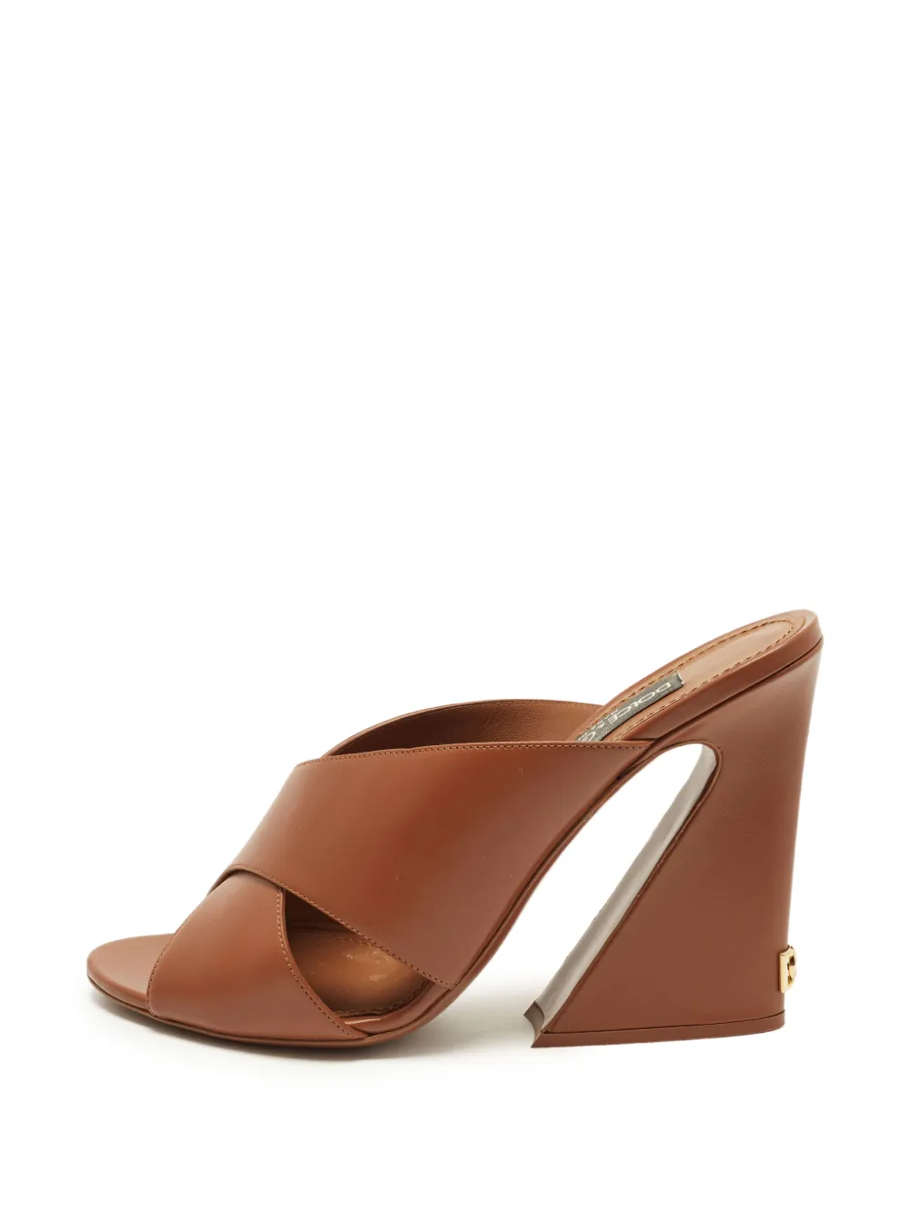 Dolce & Gabbana Pre-Owned Keira crossover slide sandals - Braun