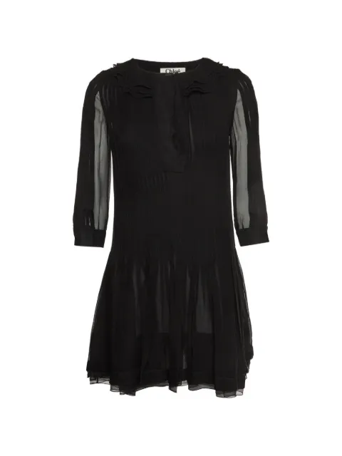 Chloé Pre-Owned robe courte en soie à plis