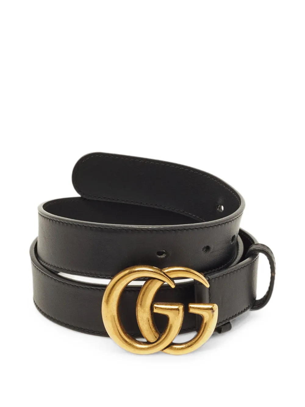 Gucci Pre-Owned GG Marmont buckle belt - Nero