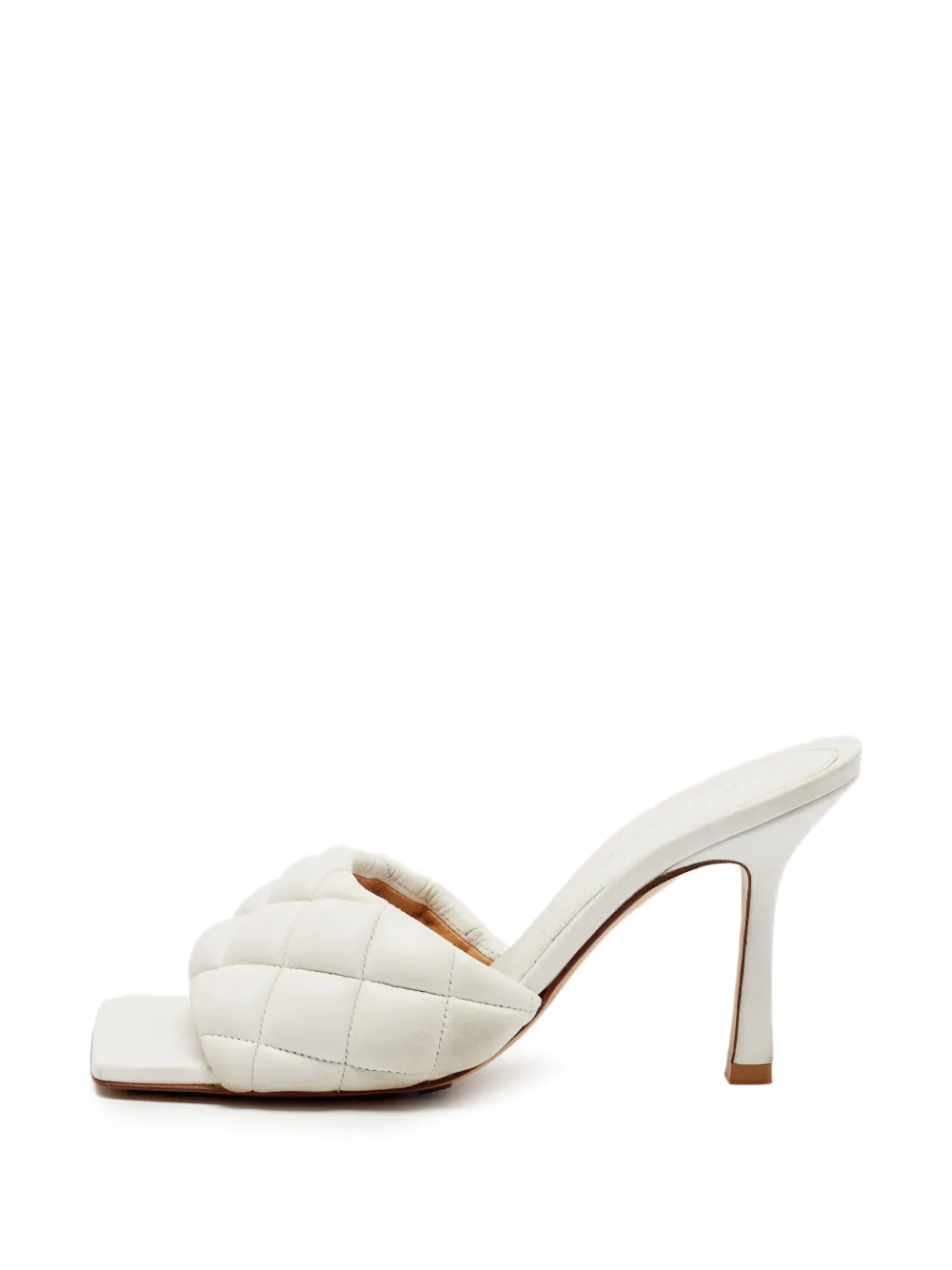 Bottega Veneta Pre-Owned Lido quilted heeled sandals - Weiß