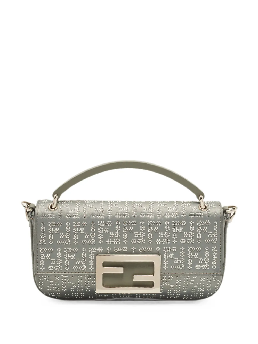 Fendi Pre-Owned 2023 Zucca crystal-embellished cross body bag - Blau
