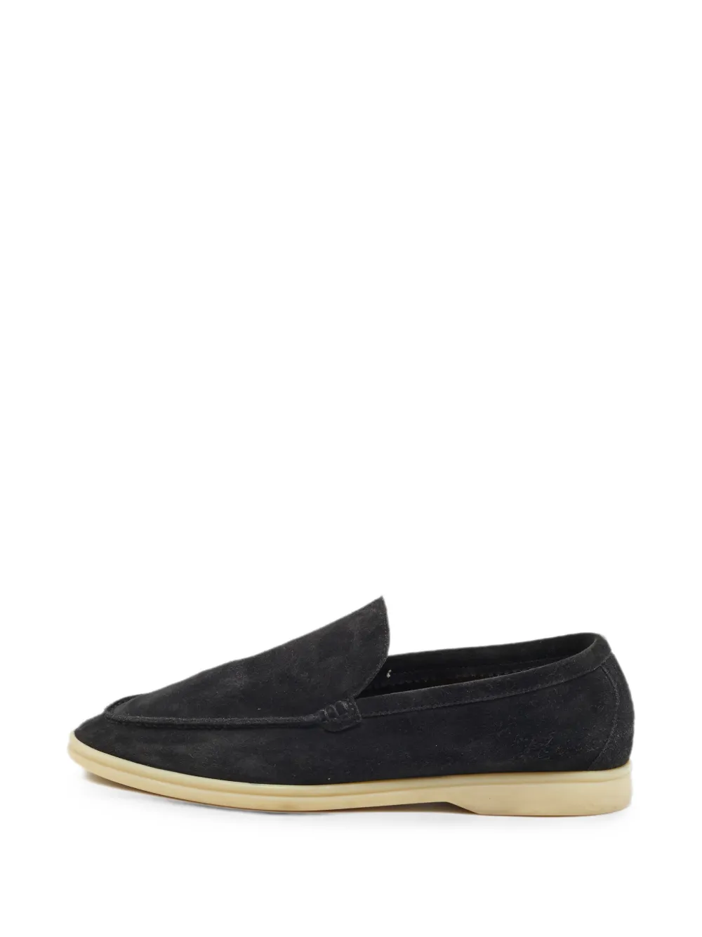 Loro Piana Pre-Owned Summer Walk suede loafers - Schwarz