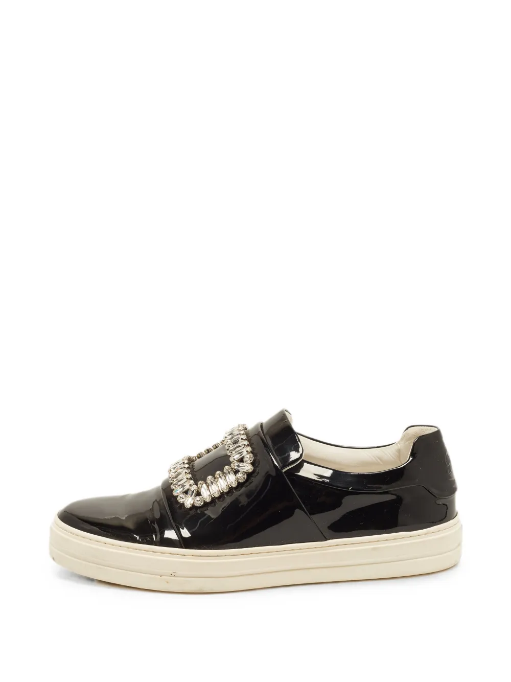 Roger Vivier Vintage baskets Sneaky Viv à boucle ornée de cristaux - Noir