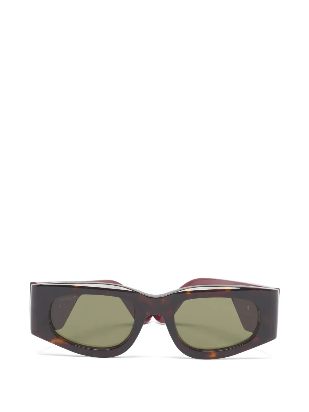 Gucci Pre-Owned tortoiseshell-effect Interlocking G sunglasses - Marrone