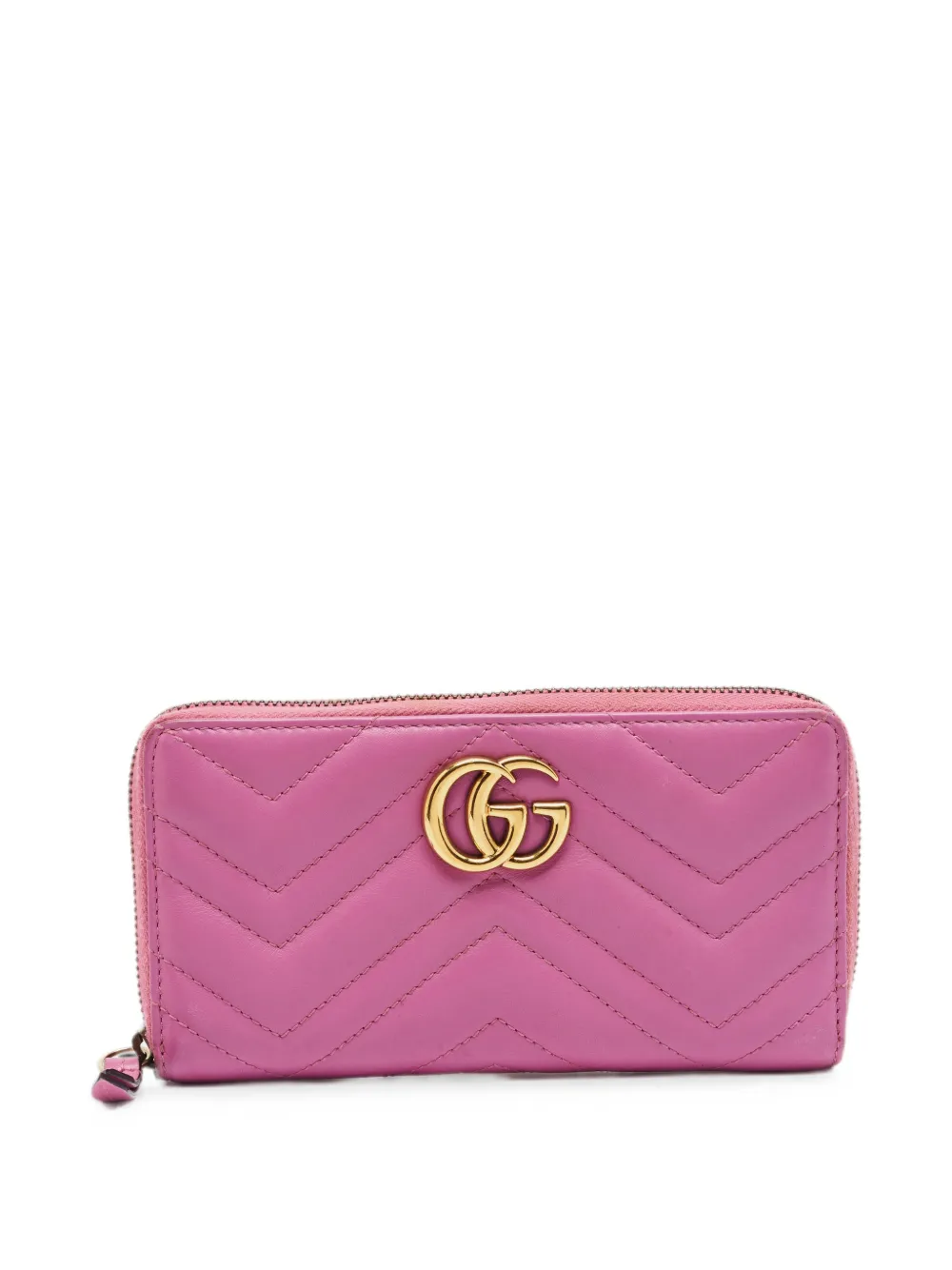 Gucci Pre-Owned Portafoglio continental GG Marmont - Rosa