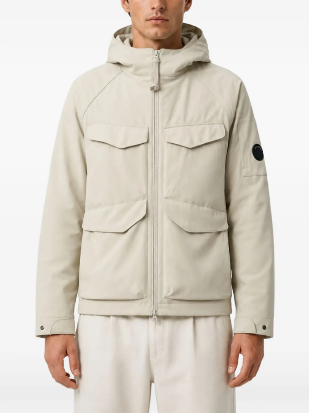 C.P. Company Jack met capuchon Beige