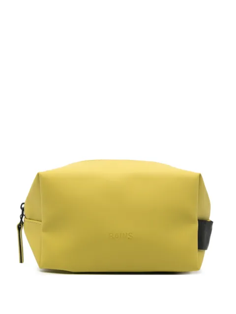Rains small logo-debossed wash bag