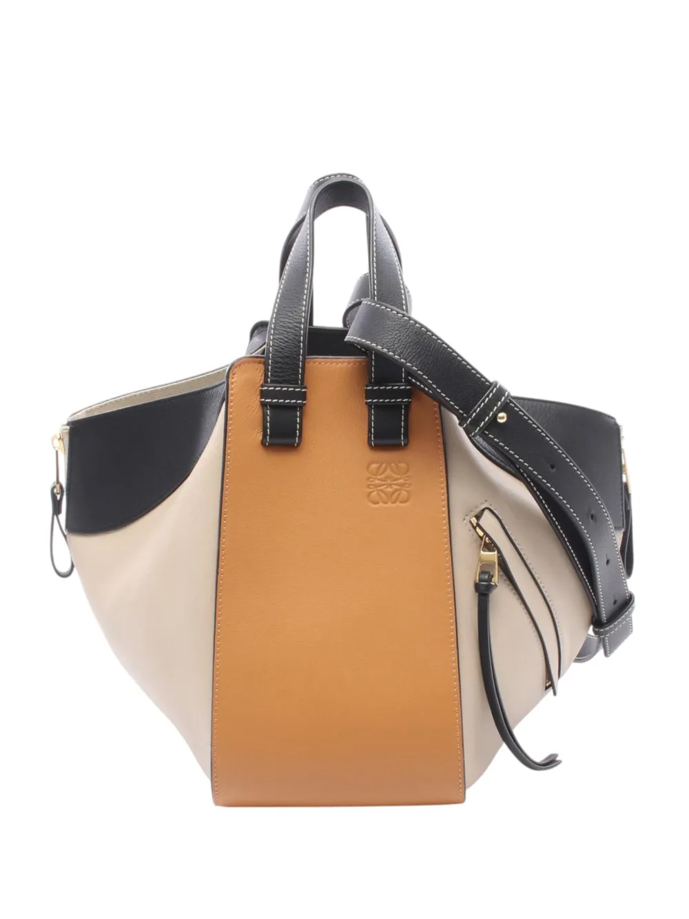 Loewe Pre-Owned Borsa a tracolla Hammock piccola in pelle 2010-2026 - Bianco