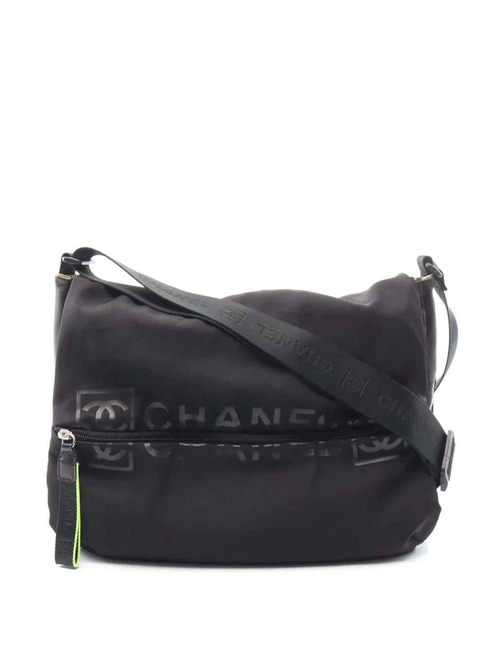CHANEL Pre-Owned Borsa a tracolla Sports Line con logo 2004-2005 - Nero
