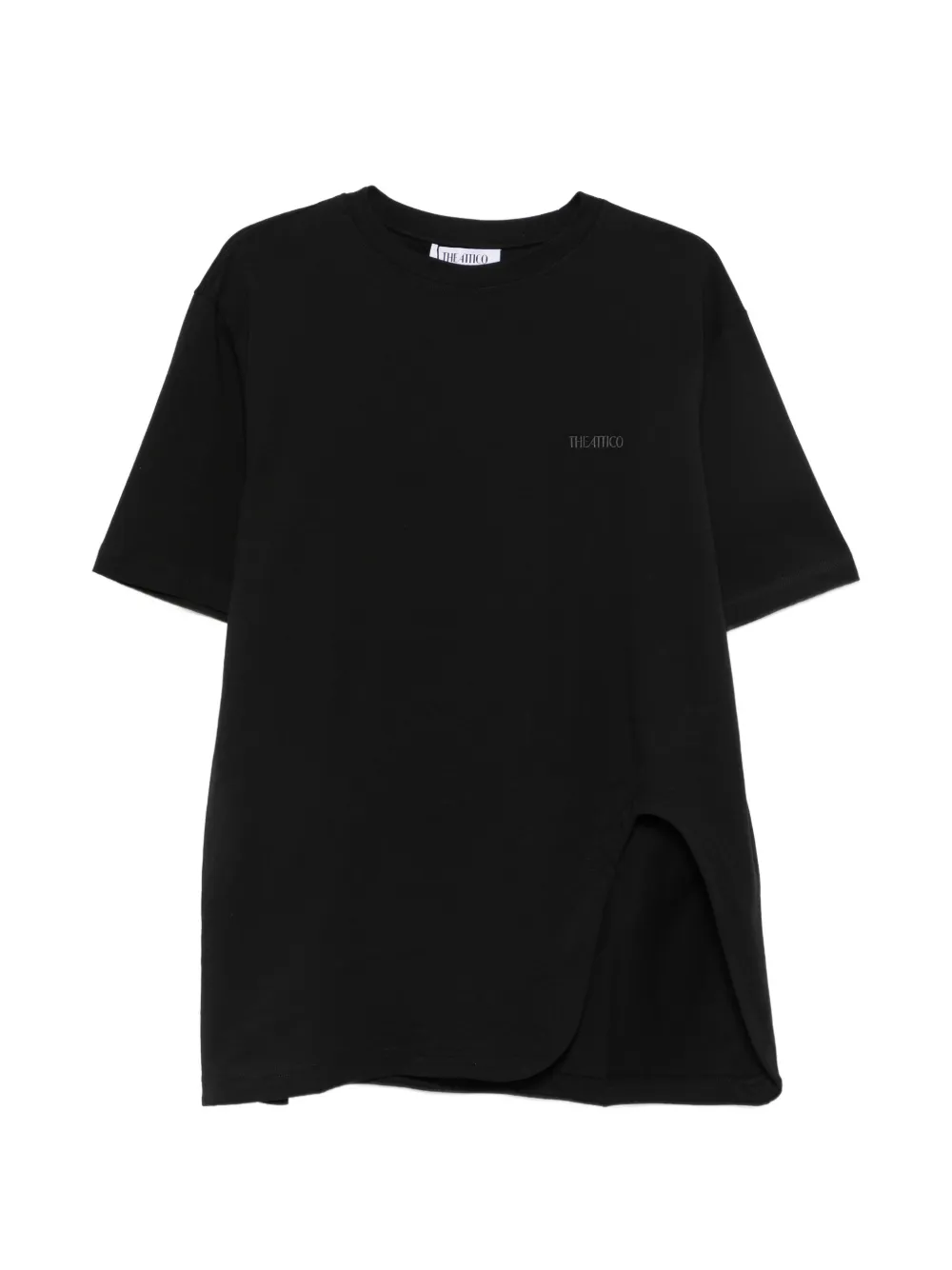 The Attico logo-embroidered T-shirt - Nero