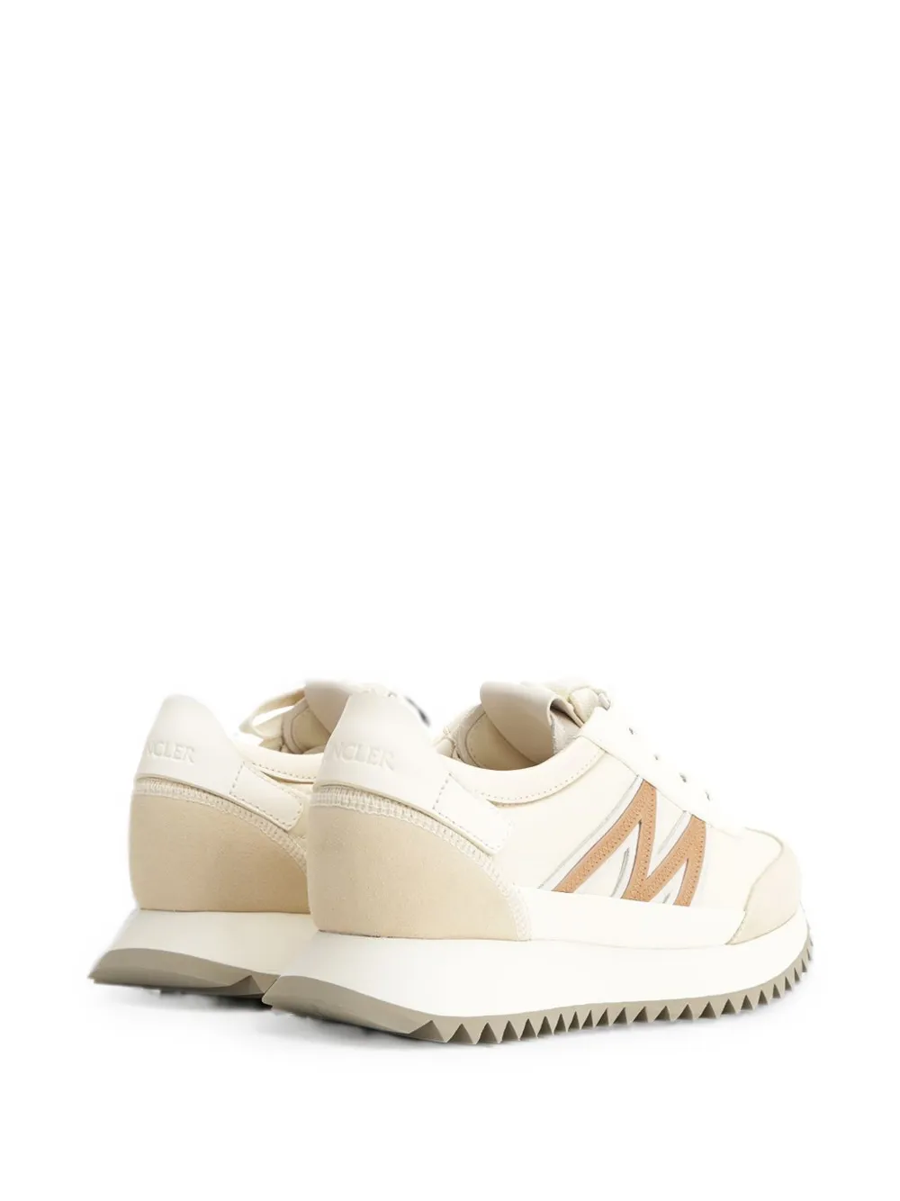Moncler Pacey2 panelled low-top sneakers Beige