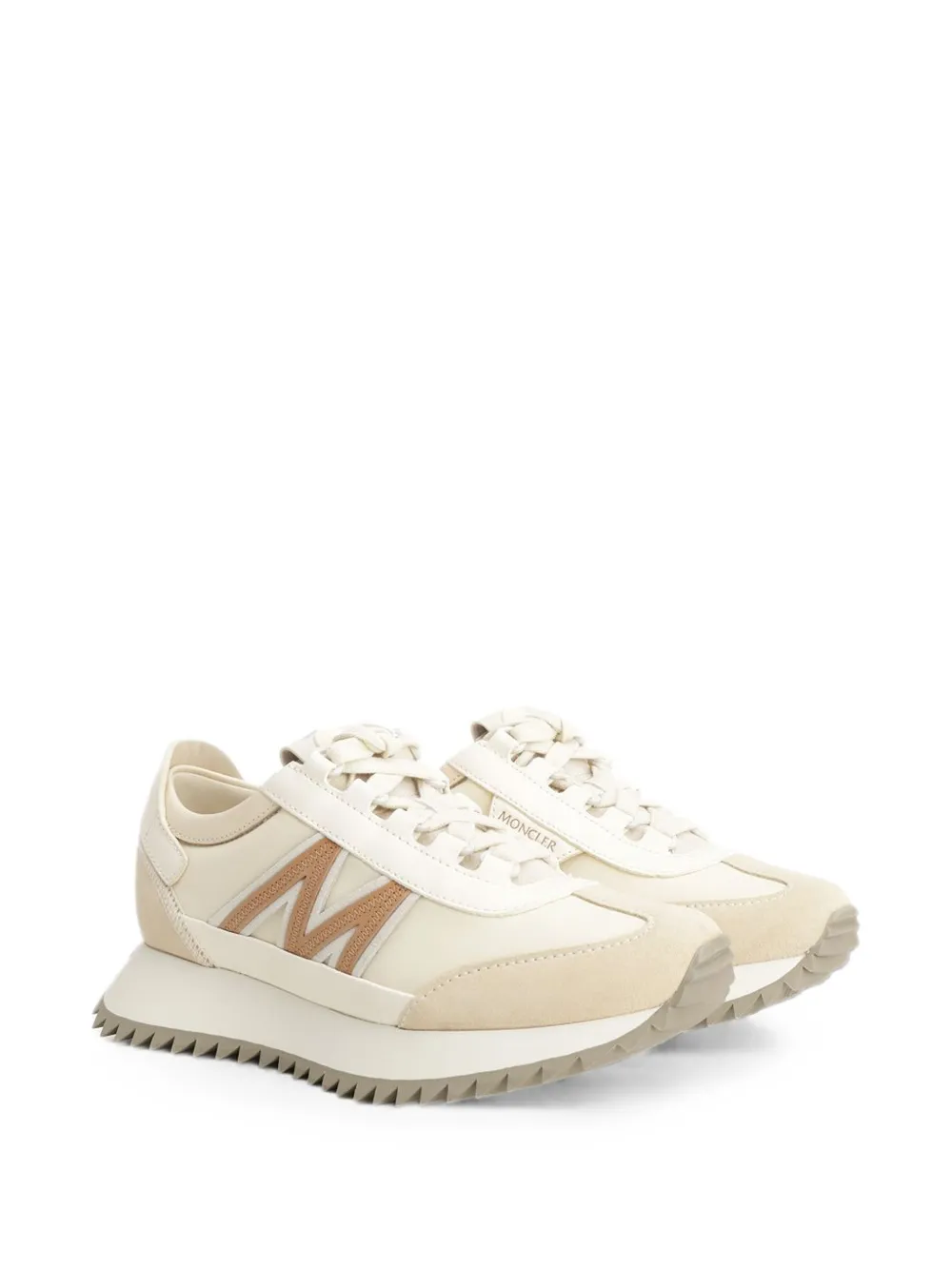 Moncler Pacey2 panelled low-top sneakers Beige