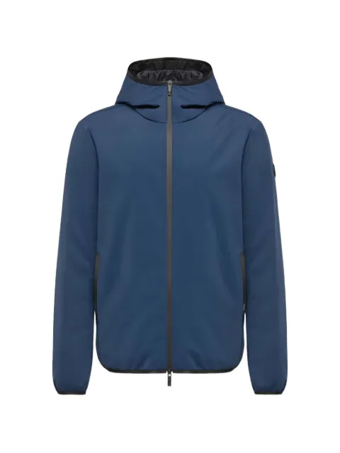 Moncler hooded logo-patch jacket