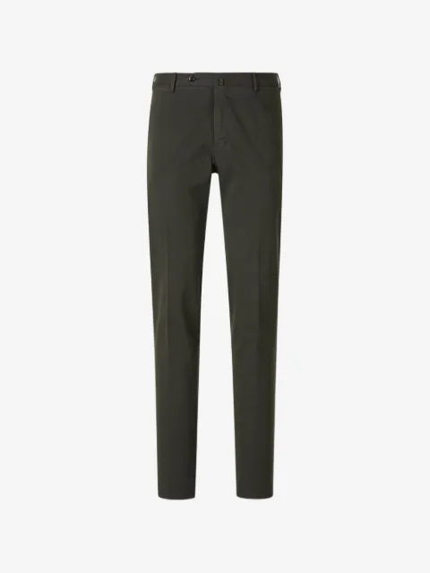 PT Torino logo-plaque slim-fit trousers
