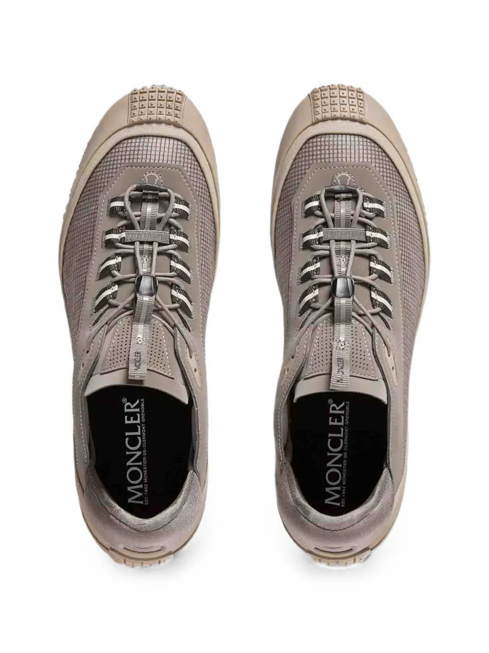 Moncler logo-embossed Vibram sneakers Beige