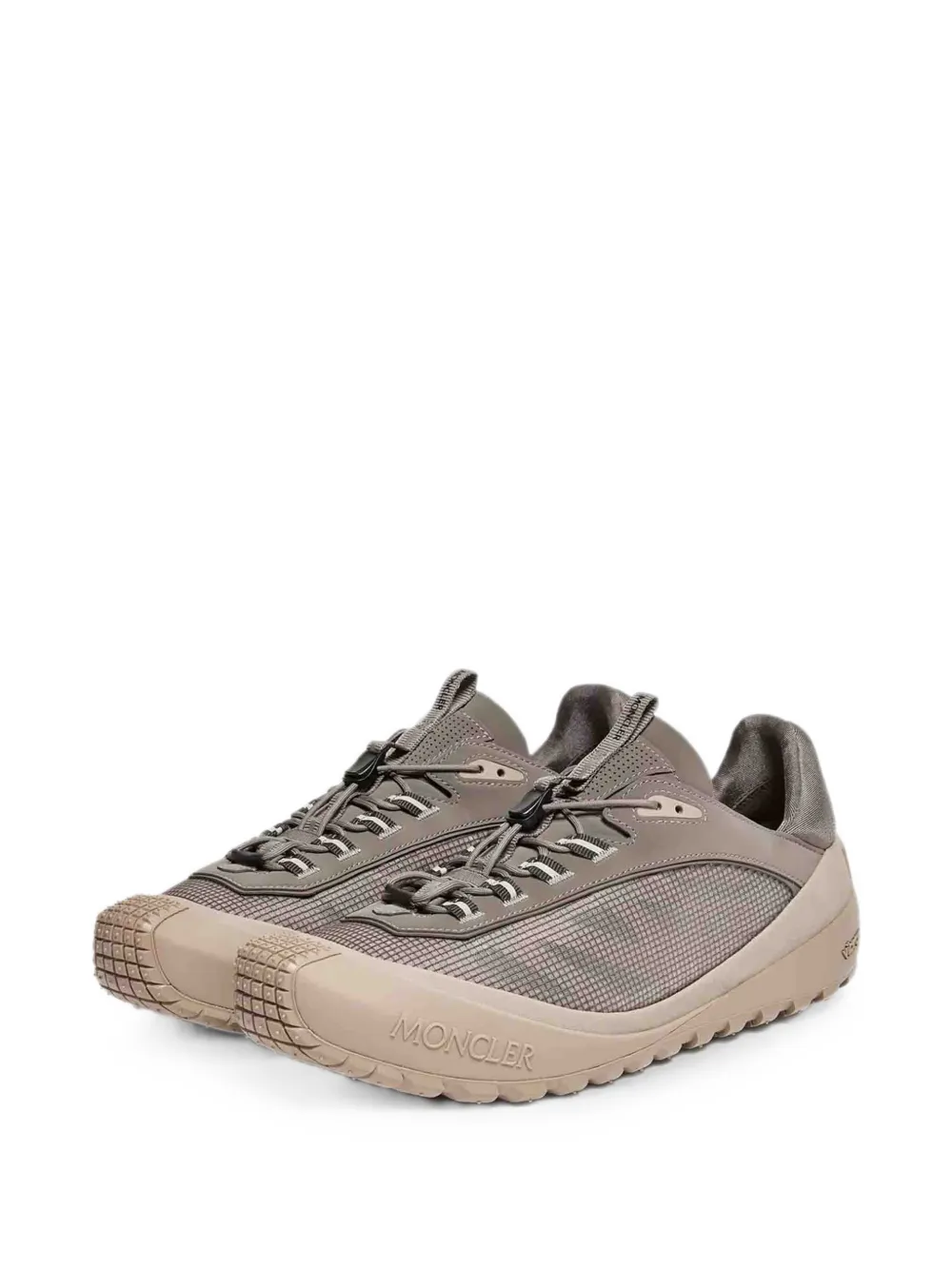 Moncler logo-embossed Vibram sneakers Beige