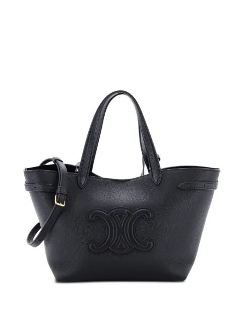 Celine Pre-Owned アナイス カバ レザー ミディアム ハンドバッグ