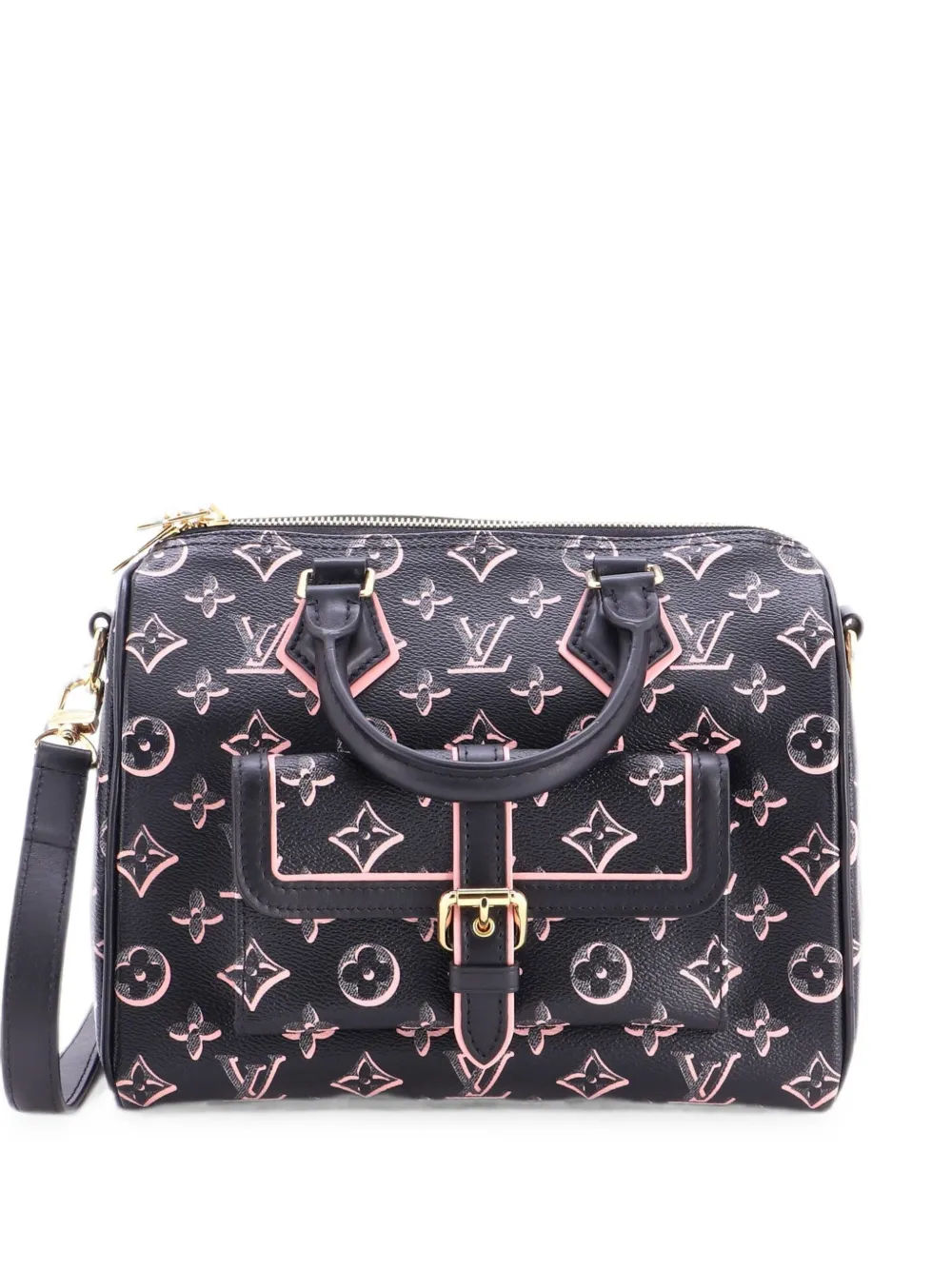 Louis Vuitton Pre-Owned Borsa a tracolla Speedy Bandouliere Fall for You 25 in tela con monogramma - Nero