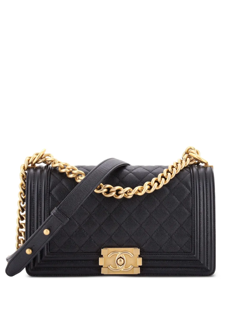 CHANEL Pre-Owned Borsa a tracolla Boy Flap media - Nero