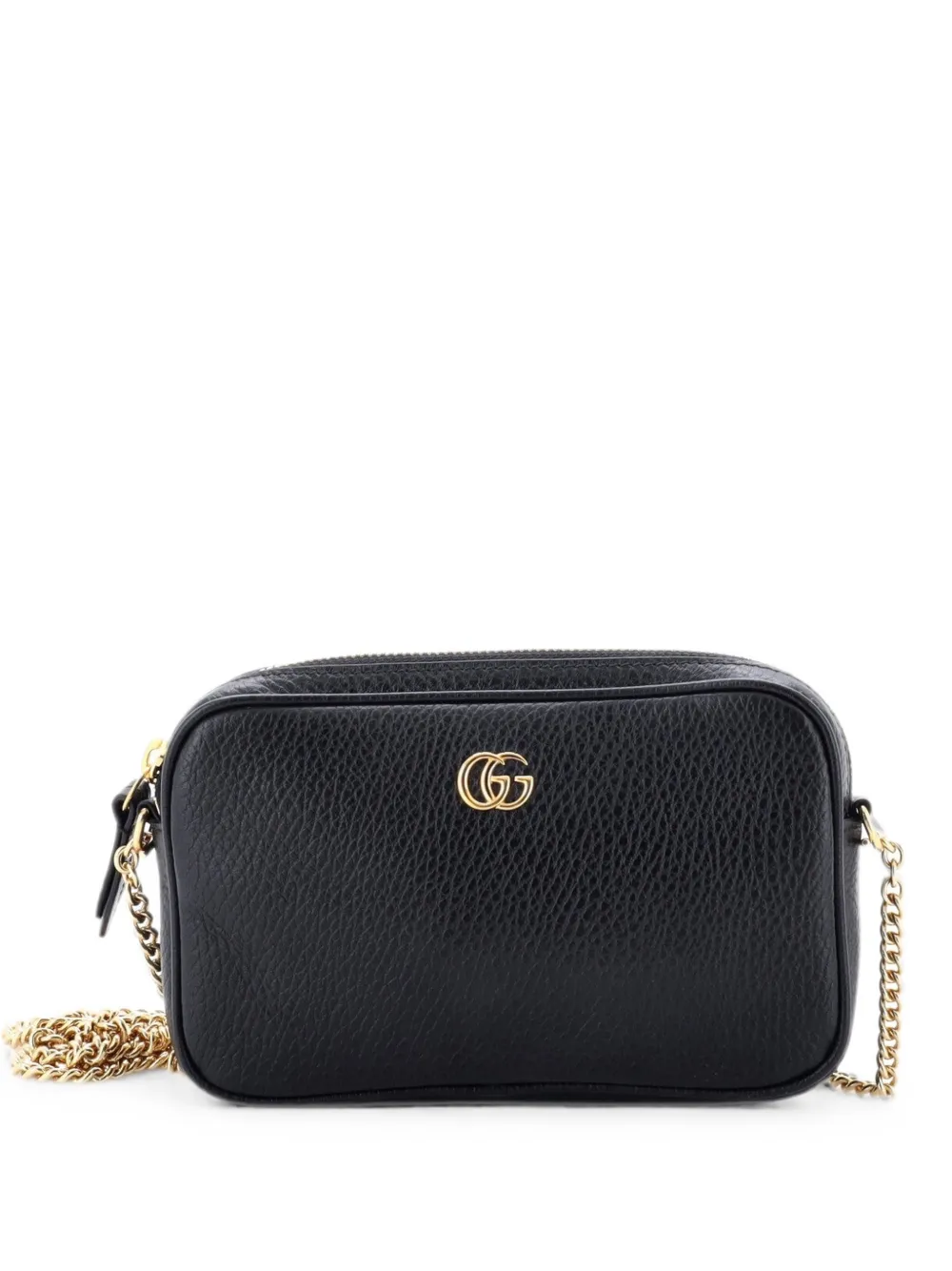 Gucci Pre-Owned Borsa a spalla GG Marmont mini in pelle con tracolla - Nero