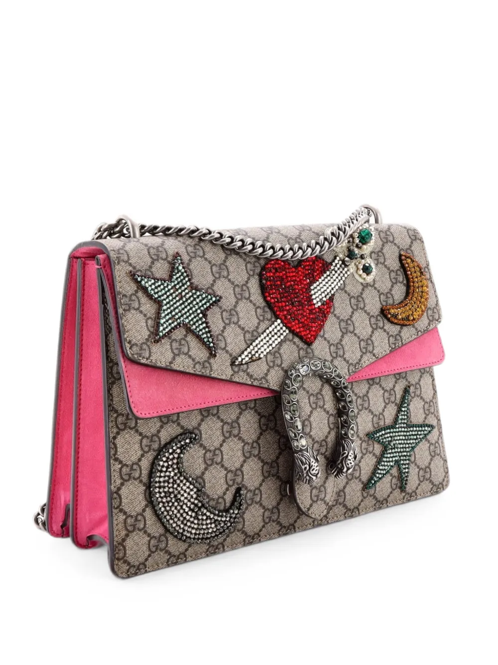 Gucci Pre-Owned Borsa a spalla Dionysus media in tela cerata GG - Marrone
