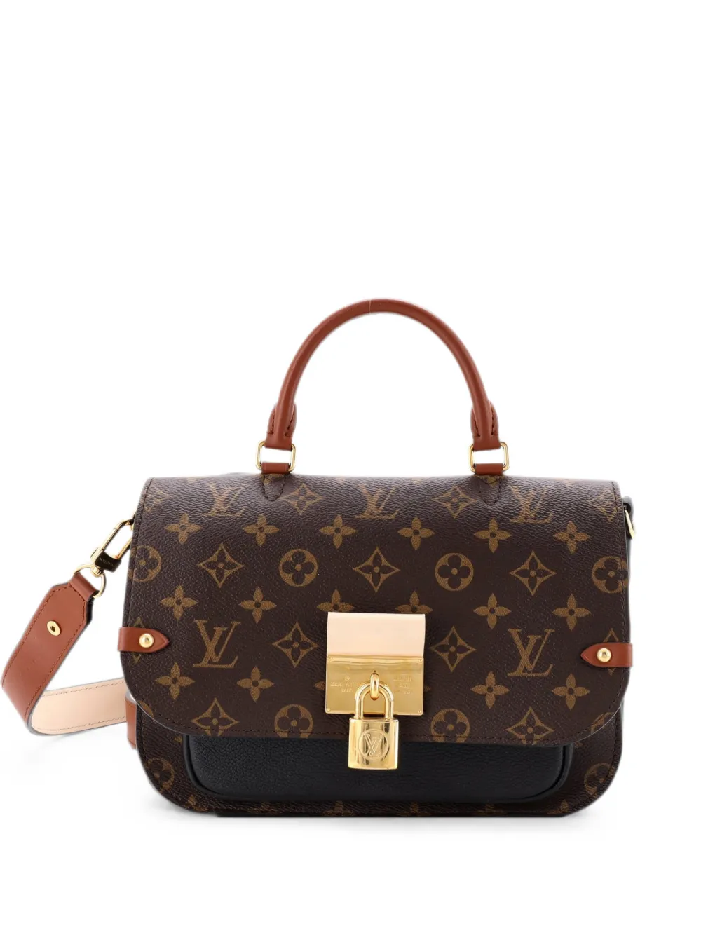 Louis Vuitton Pre-Owned Borsa a mano Vaugirard in pelle e tela con monogramma - Nero
