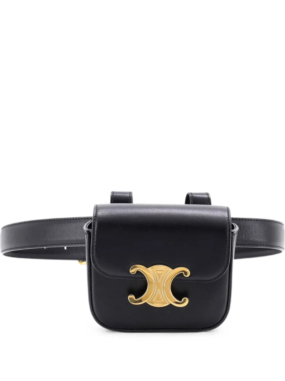 Celine Pre-Owned Claude Shiny Calfskin Mini belt bag - Black