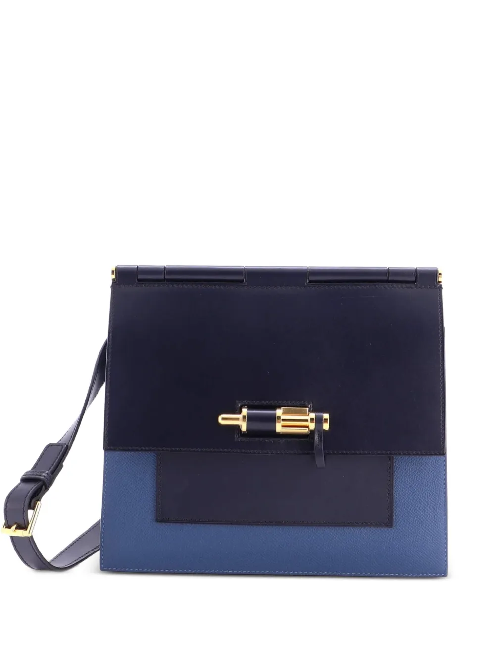 Hermès Pre-Owned Sacabar Epsom and Swift 24 Schultertasche - Blau
