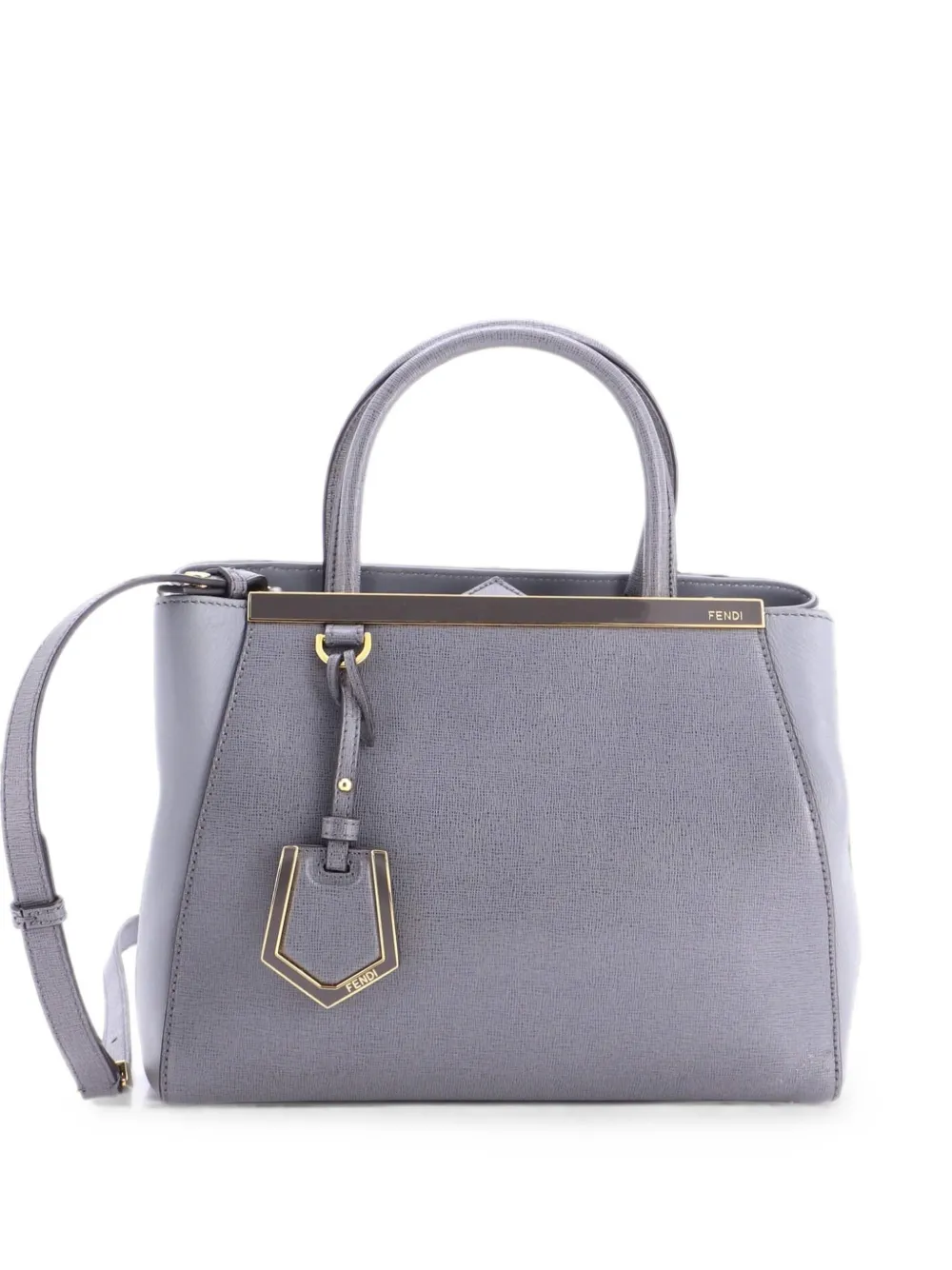 Fendi Pre-Owned Borsa a tracolla 2Jours Petite in pelle - Grigio