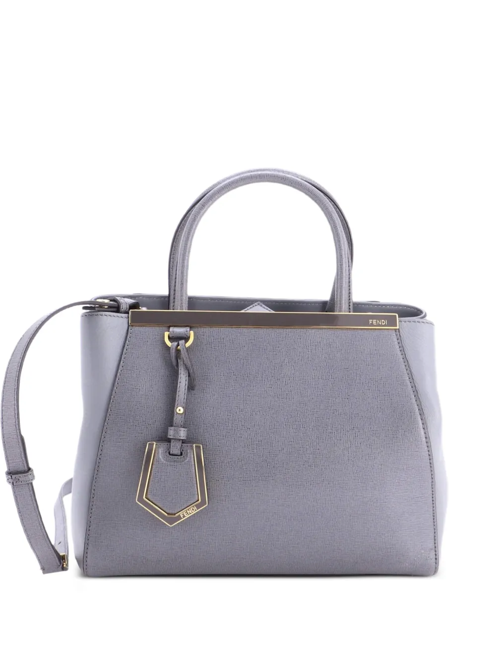 Fendi Pre-Owned 2Jours Bag Leather Petite satchel - Grey