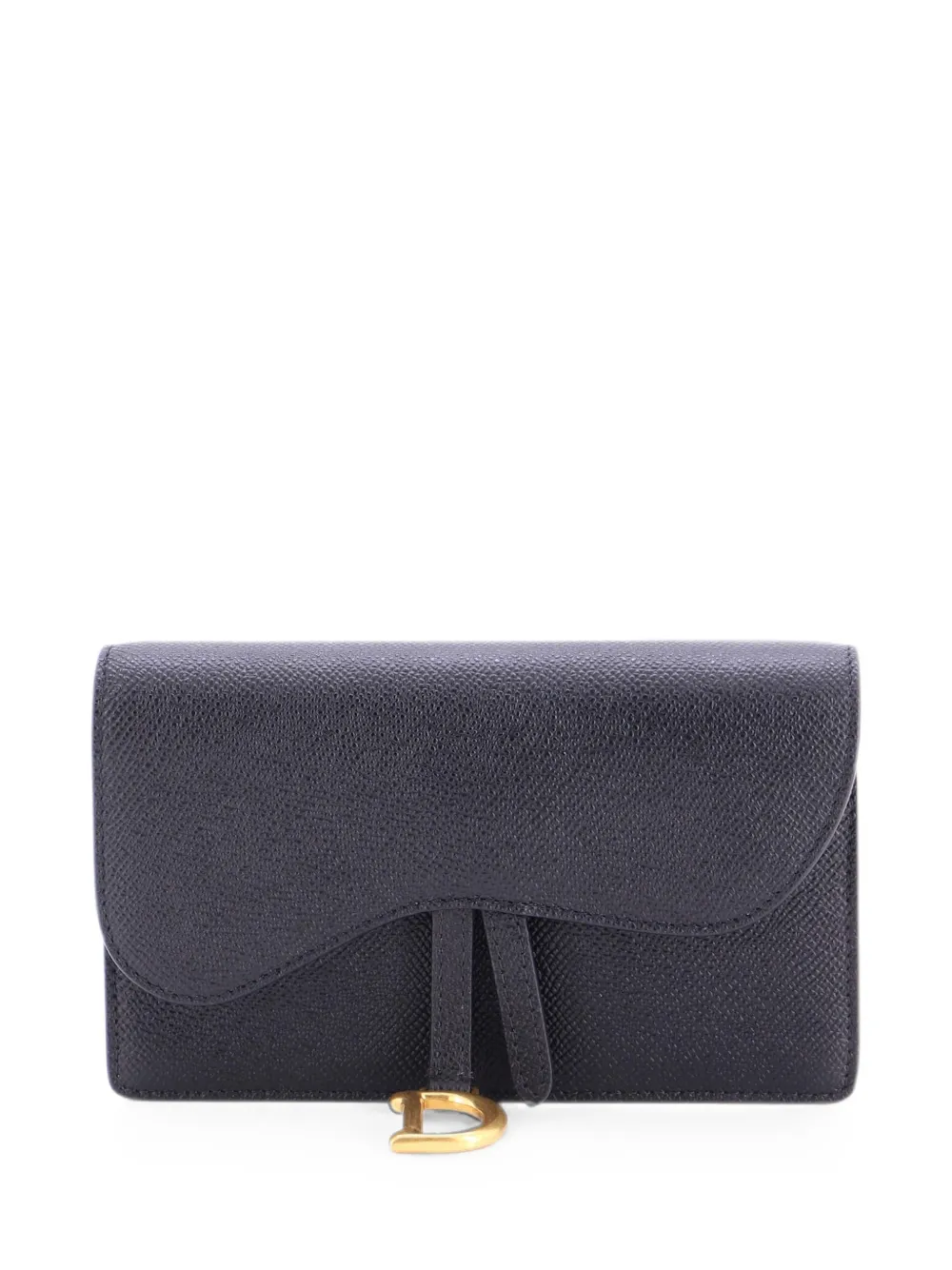 Christian Dior Pre-Owned Saddle Rectangular Leather belt bag - Black