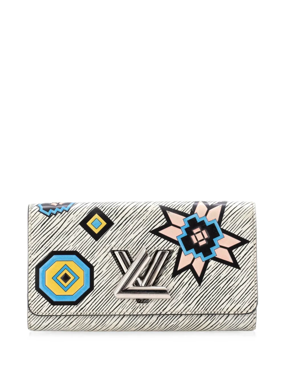 Louis Vuitton Pre-Owned Portafoglio Twist Wallet Limited Edition piccolo in pelle Épi - Blu