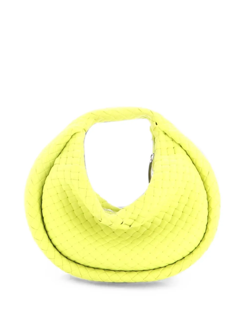 Bottega Veneta Pre-Owned Padded Jodie Shoulder Bag Intrecciato Rubber Mini hobo bag - Yellow