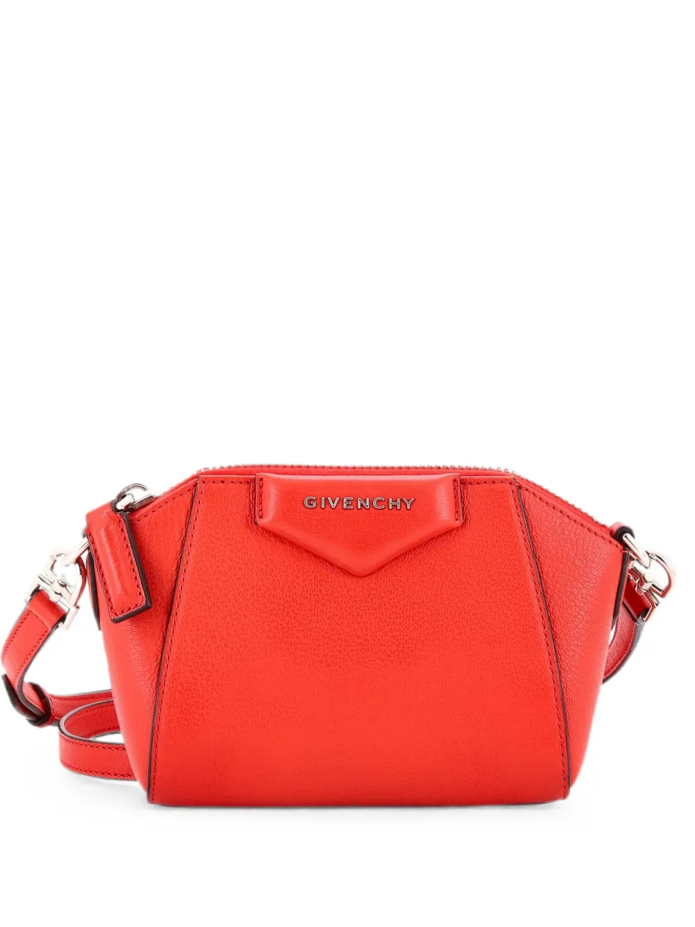 Givenchy Pre-Owned Borsa a tracolla Antigona nano in pelle - Rosso