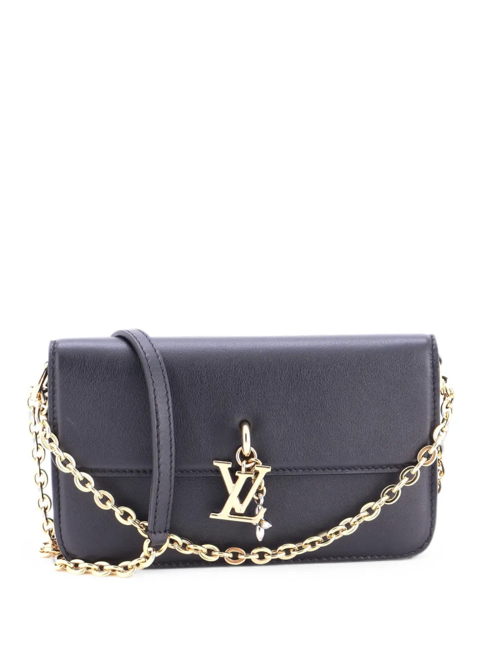 Louis Vuitton Pre-Owned LV Bloom Wallet On Chain Umhängetasche - Schwarz