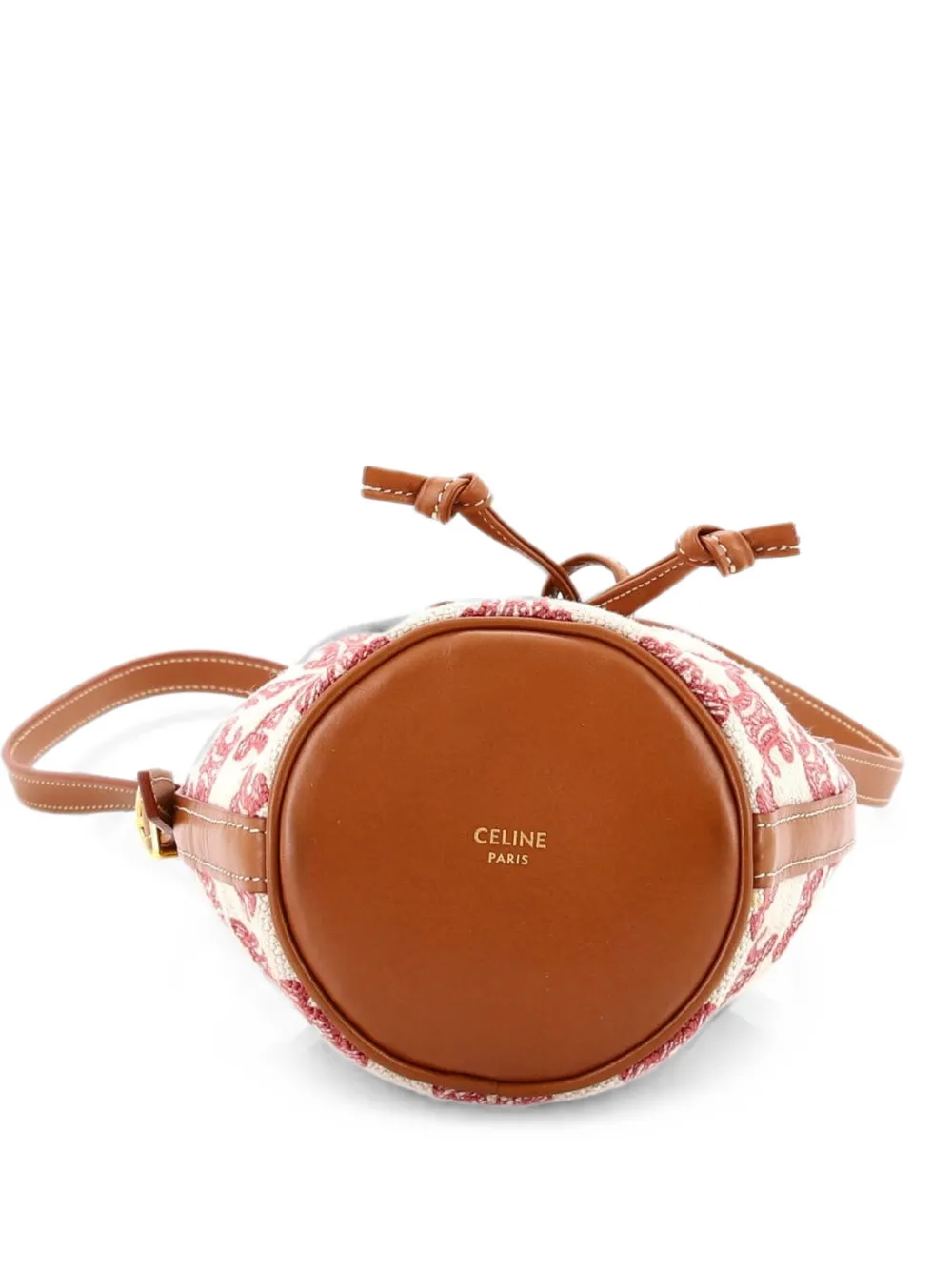 Celine Pre-Owned Borsa a secchiello Triomphe con coulisse - Marrone