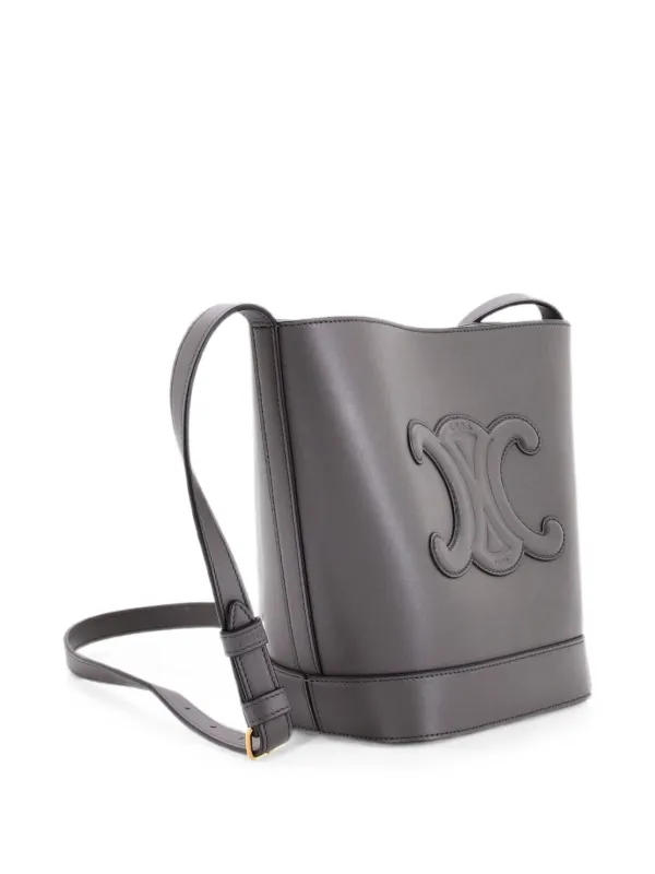 Celine Pre-Owned キュイル トリオンフ レザー スモール バケット