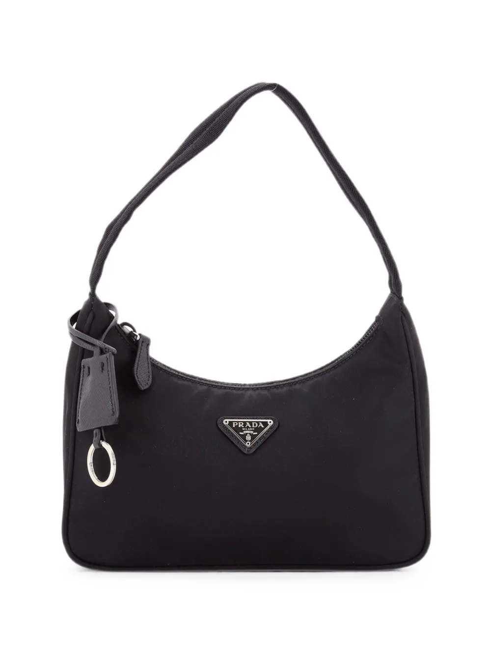 Prada Pre-Owned Borsa passepartout mini Re-Edition 2000 in tessuto - Nero