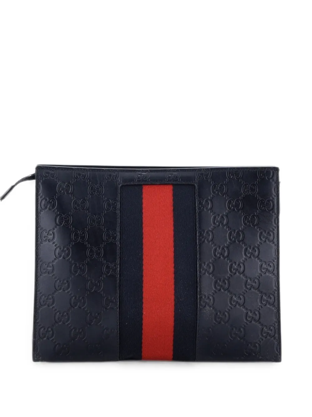 Gucci Pre-Owned Clutch Guccissima - Blu