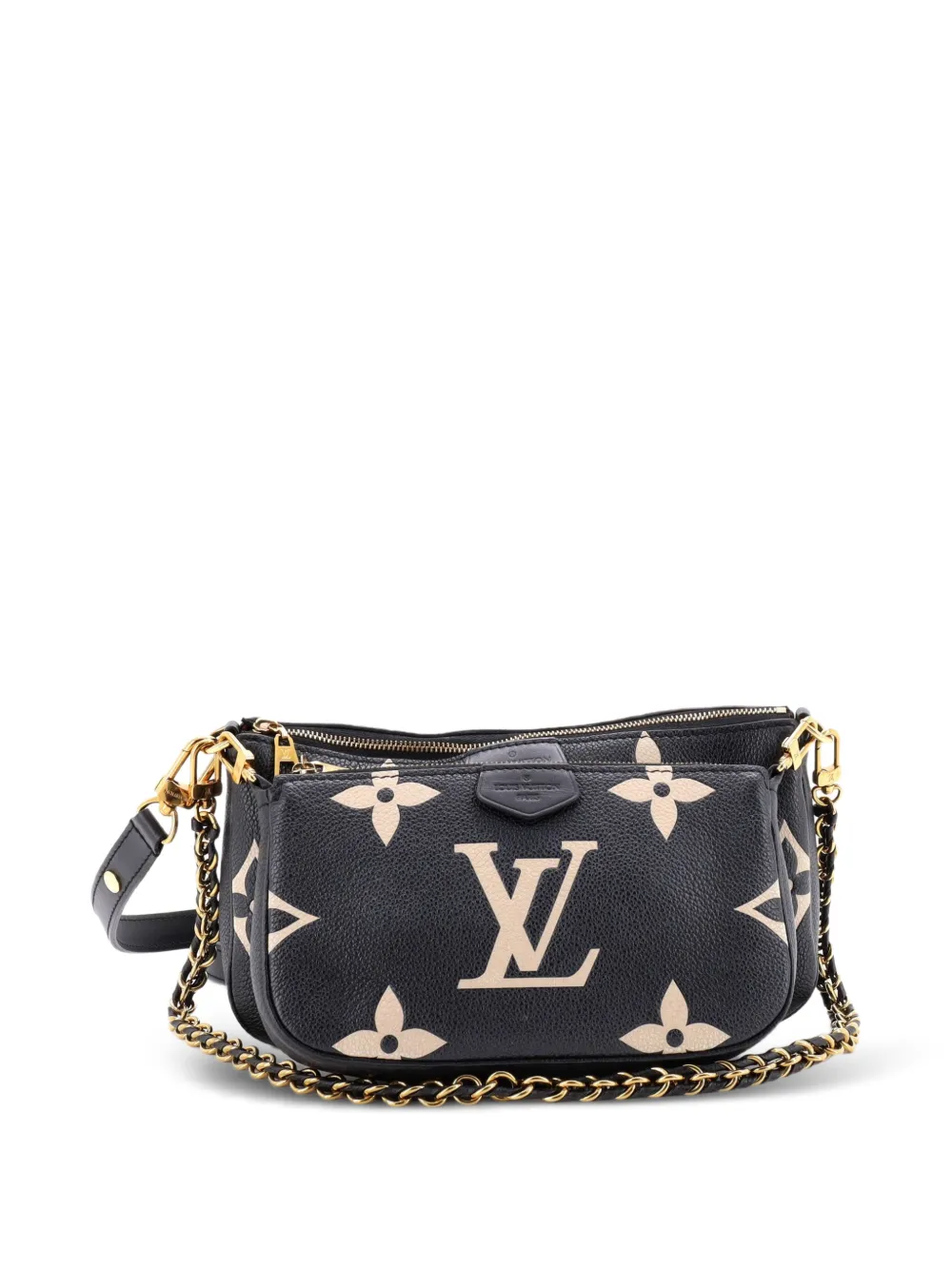 Louis Vuitton Pre-Owned Multi Pochette Accessoires Monogram Empreinte Giant Umhängetasche - Schwarz