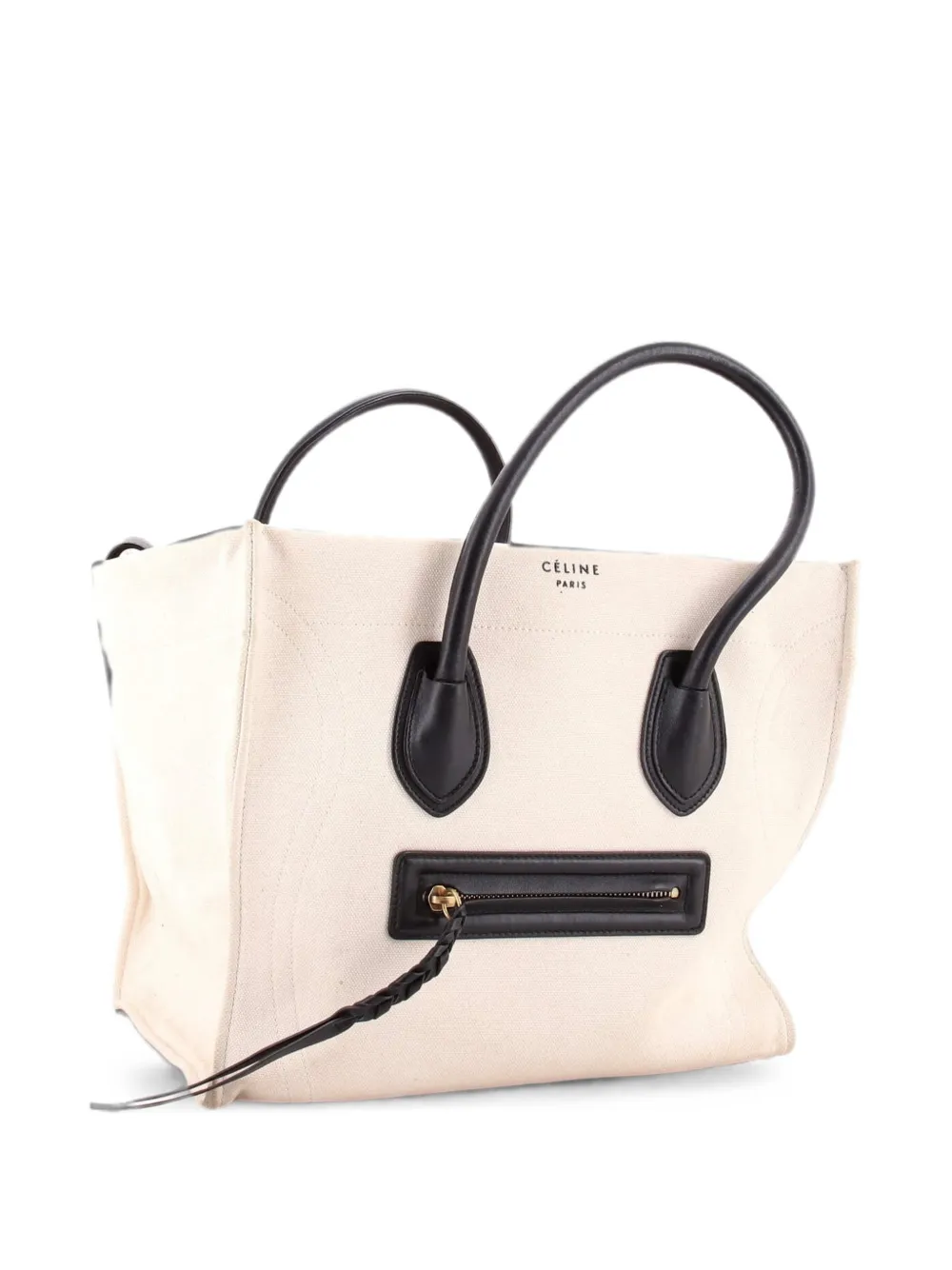 Celine Pre-Owned Borsa tote Phantom Bag media in tela a righe - Toni neutri