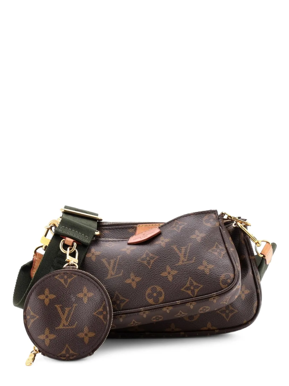 Louis Vuitton Pre-Owned Borsa a tracolla Multi Pochette Accessoires in tela con monogramma - Marrone