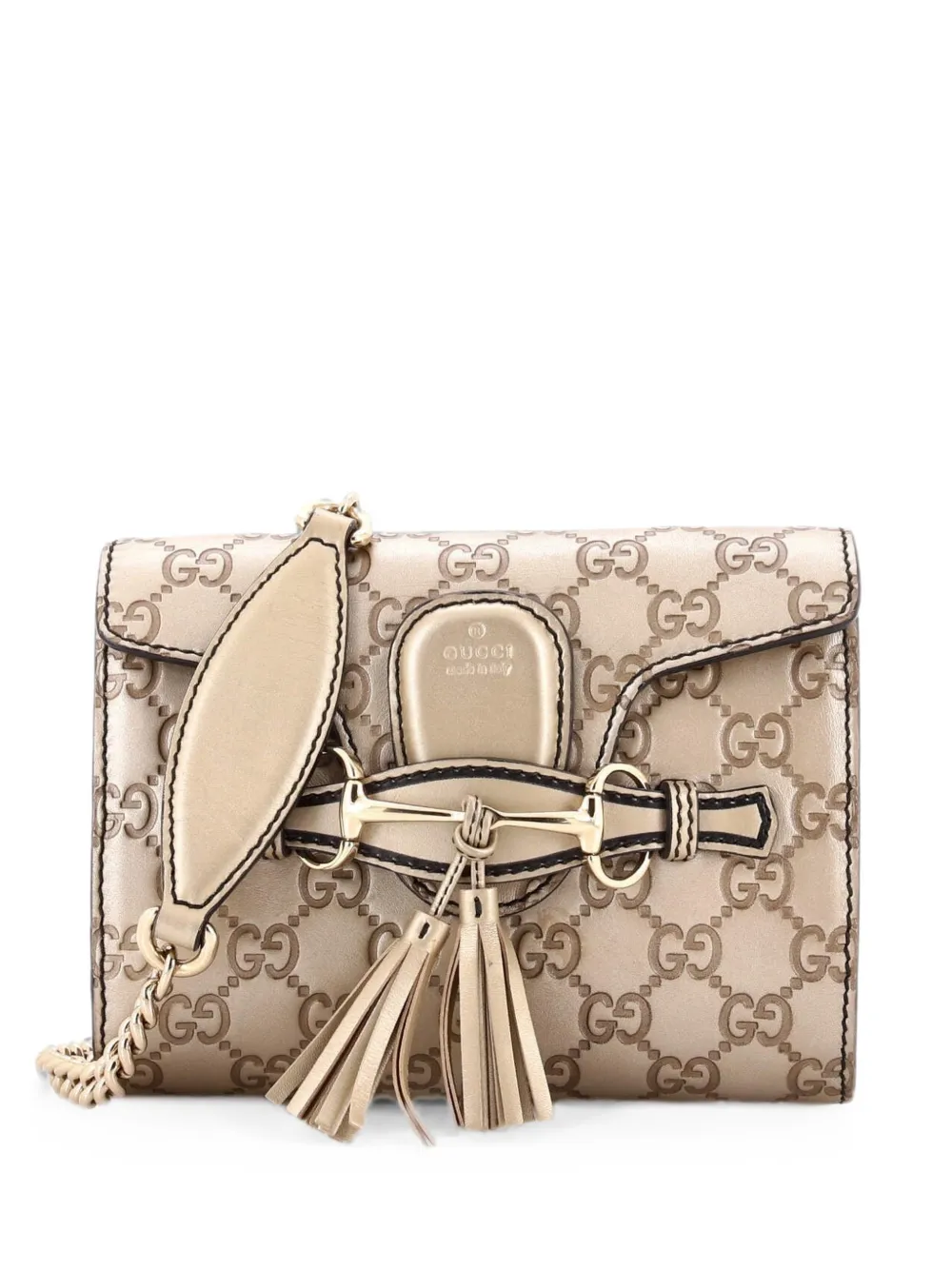 Gucci Pre-Owned Borsa a spalla Emily mini - Oro