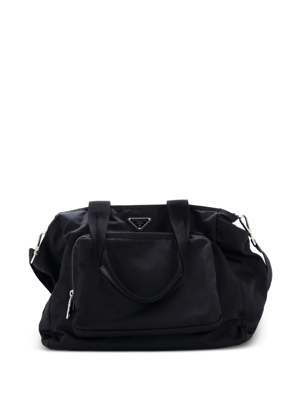Prada Pre-Owned Mittelgroße Baby Bag Re-Nylon Umhängetasche - Schwarz