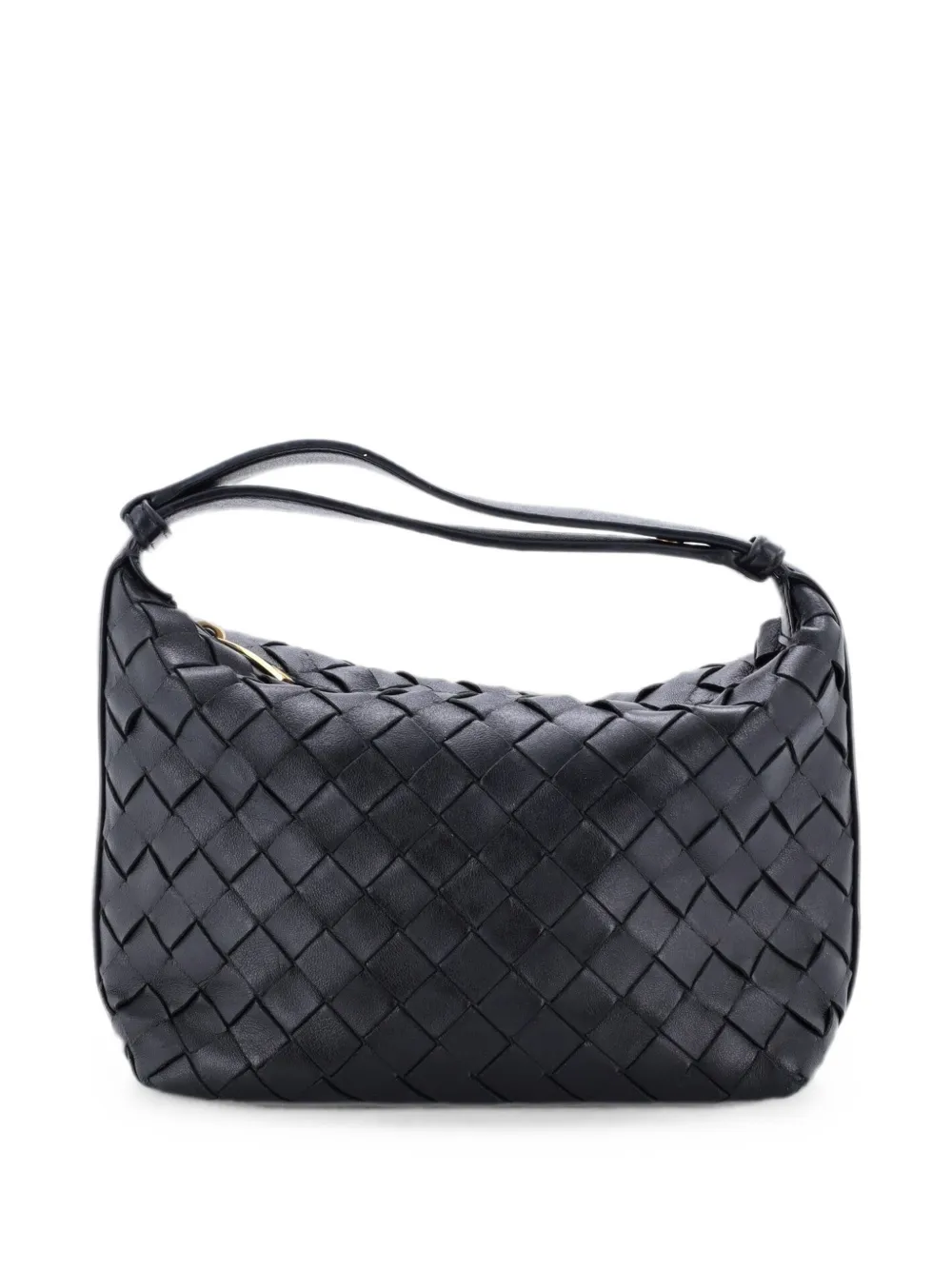 Bottega Veneta Pre-Owned Mini Wallace Intrecciato Nappa Schultertasche - Schwarz