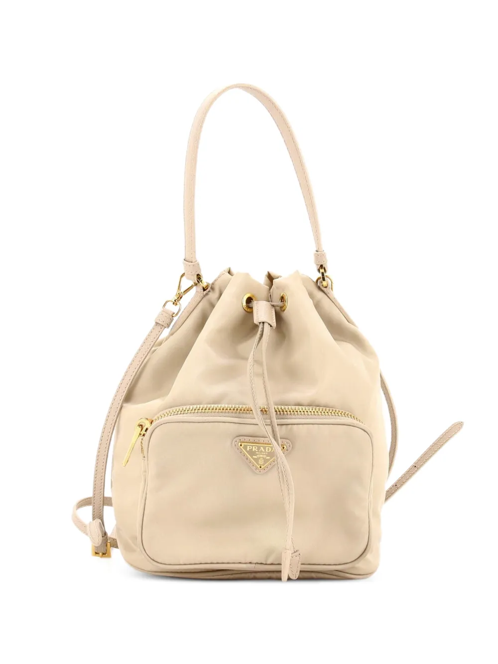 Prada Pre-Owned Kleine Tessuto Beuteltasche - Nude